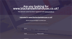 Desktop Screenshot of blackandwhitehouses.co.uk